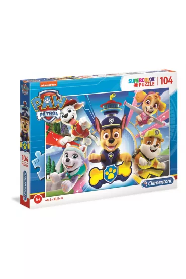 Puzzle 104 el. SuperColor. Psi Patrol Clementoni