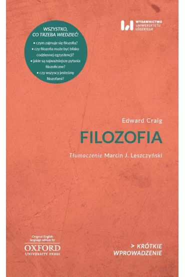 Filozofia. Kr�tkie wprowadzenie 35 - Edward Craig