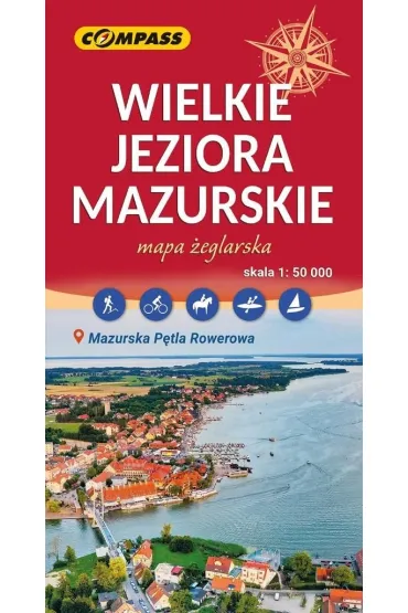 Wielkie Jeziora Mazurskie mapa �eglarska skala 1 : 50 000
