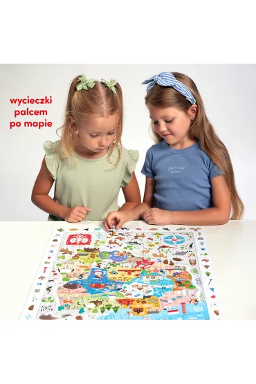 Puzzle obserwacyjne 100 el. Mapa Polski Bright Junior Media