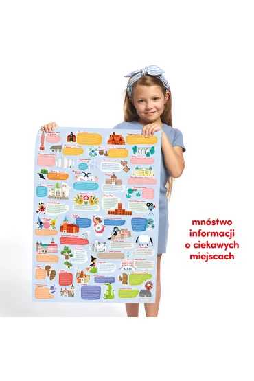 Puzzle obserwacyjne 100 el. Mapa Polski Bright Junior Media