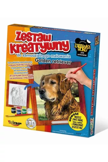 Wypuk�a malowanka Psy - Golden Retriver Mirage Hobby