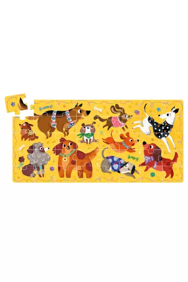 CzuCzu. Puzzle 40 el. Hau Pieski 3+ Bright Junior Media