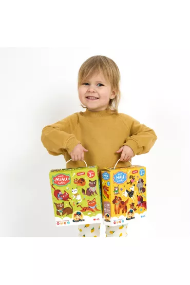 CzuCzu. Puzzle 40 el. Hau Pieski 3+ Bright Junior Media