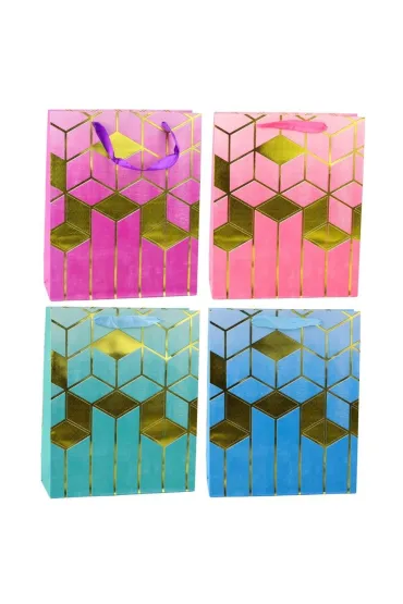 LeanToys Torebka prezentowa mix 32x26x12cm