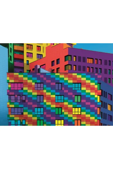 Puzzle 500 el. Color boom. Kwadraty Clementoni