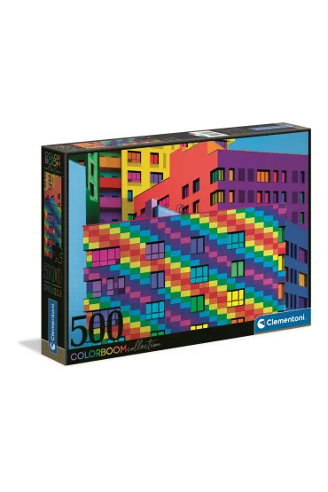Puzzle 500 el. Color boom. Kwadraty Clementoni
