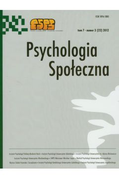Psychologia spoeczna  3/2012