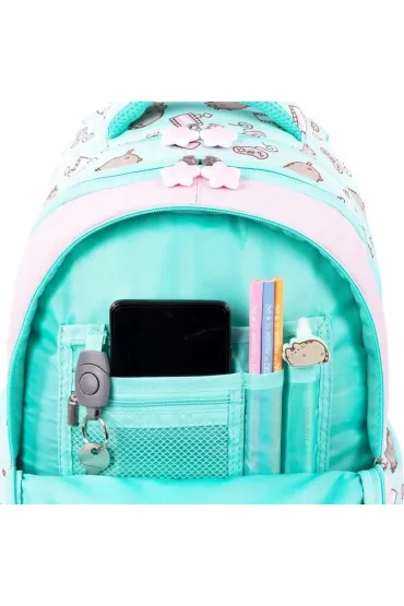 St. Majewski Plecak 4-komorowy Pusheen mint