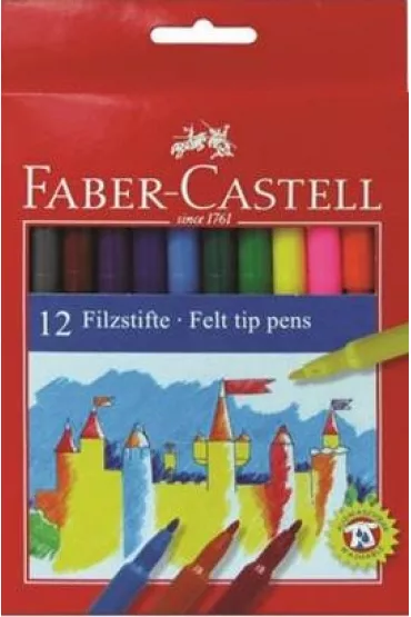 Faber-Castell Flamastry 12 kolor�w