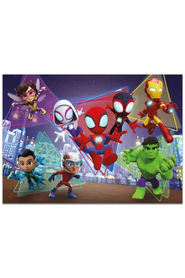 Puzzle podłogowe dwustronne Maxi Floor 4x48 el. Marvel Spidey Lisciani ...
