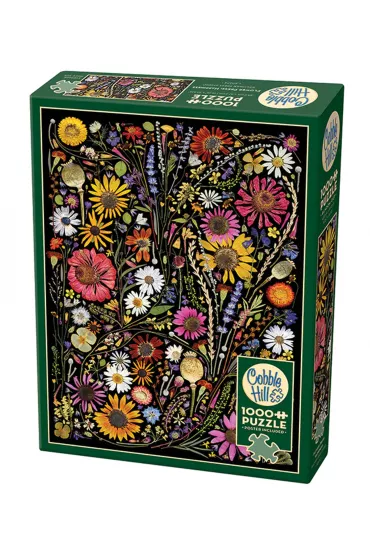Puzzle 1000 el. Prasowane kwiaty: Szcz�cie Cobble Hill