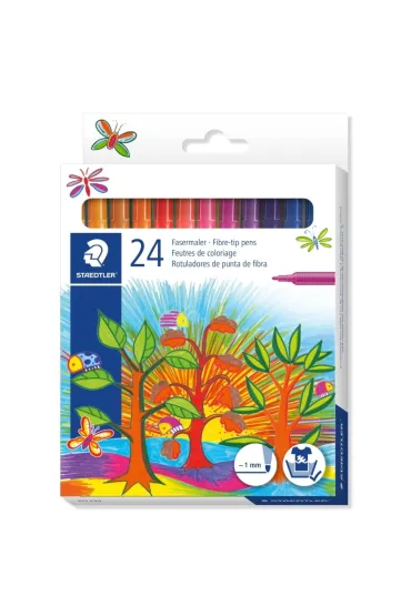 Staedtler Flamastry szkolne Noris Club, 24 kolory