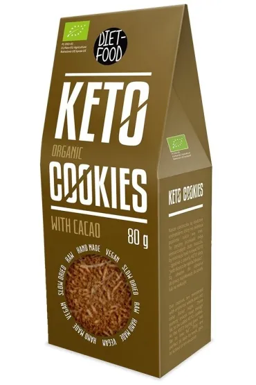 Diet-Food Ciasteczka keto z kakao 80 g Bio