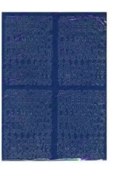 Artdruk Litery samoprzylepne 0,7 cm niebieskie 8 szt.