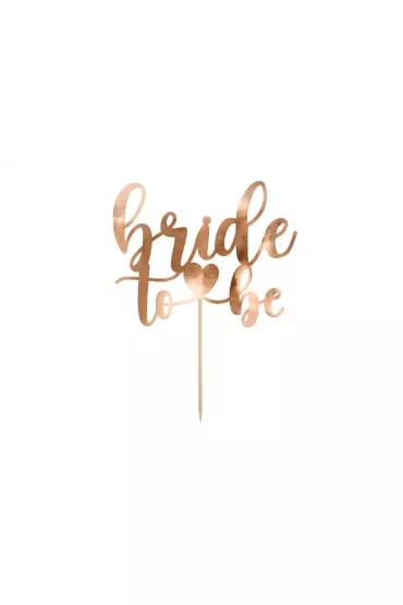 PartyDeco Topper Bride to be r�owe z�oto 17.5 cm