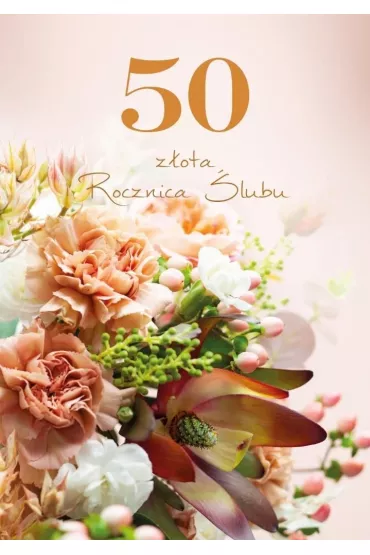 Trend Kartka okoliczno�ciowa Rocznica �lubu 50