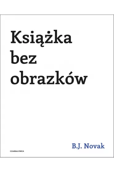 Ksi��ka bez obrazk�w - Benjamin Joseph Novak