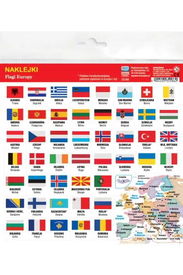 Jako Naklejki. Flagi Europy
