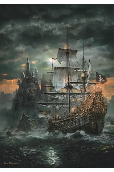 Puzzle 1500 el. Compact The Pirates Ship Clementoni