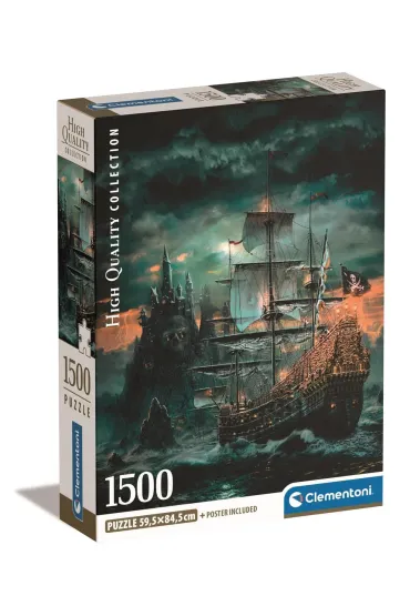 Puzzle 1500 el. Compact The Pirates Ship Clementoni