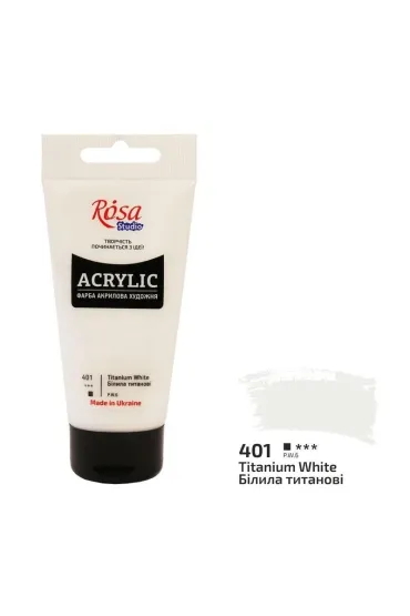 Rosa Farba akrylowa titanium white 401 75ml 75 ml