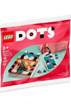 LEGO DOTS Tacka w kształcie zwierzaka i zawieszka na torbę 30637