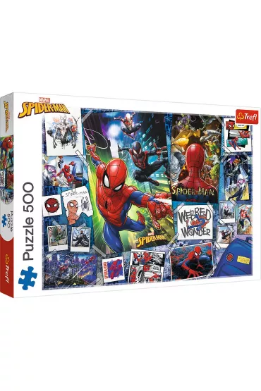 Puzzle 500 el. Plakaty z superbohaterem Trefl