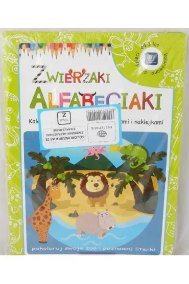 Kolorowanka A4/32 Zwierzaki Alfabeciaki - Tomasz Parnas