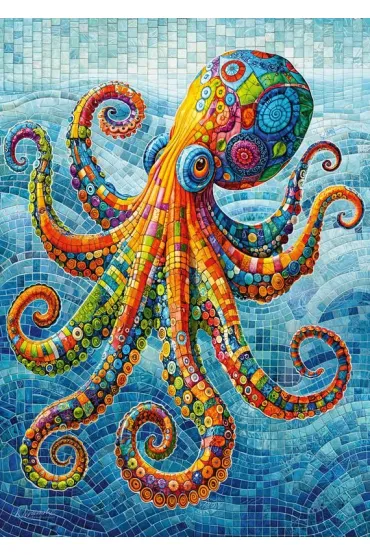 Puzzle 500 el. Splish Splash Octopus CherryPazzi