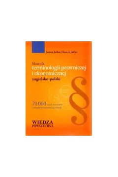 S�ownik terminologii prawniczej i ekonomicznej angielsko-polski - Henryk Ja�lan, Janina Ja�lan - Henryk Ja�lan, Janina Ja�lan
