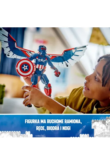 LEGO Marvel Figurka nowego Kapitana Ameryki 76296
