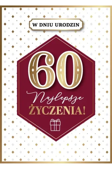 Armin Style KARNET URODZINY 60 B6 Z KOP AS GM-1220 FOL