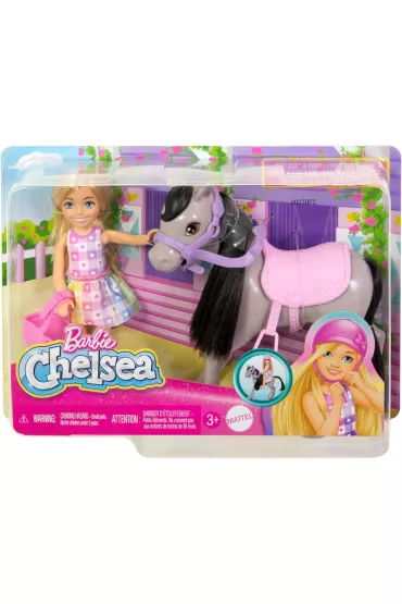 Barbie Chelsea. Fashionistas Lalka + kocyk HTK29
