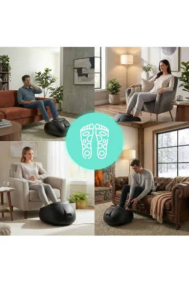 Modernhome Masa�er elektryczny do st�p z funkcj� grzania refleksologia 3 tryby pilot 40W
