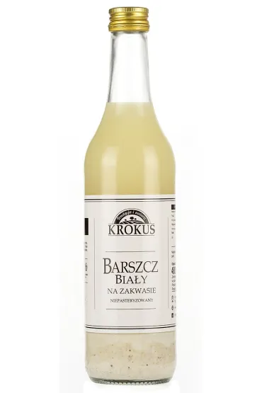 Krokus Barszcz bia�y na zakwasie niepasteryzowany 480 ml
