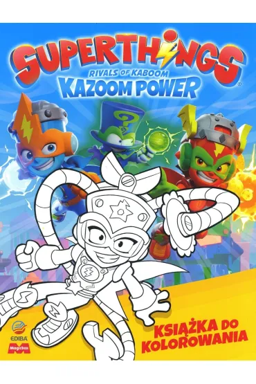 SuperThings Kazoom Power. Ksi��ka do kolorowania