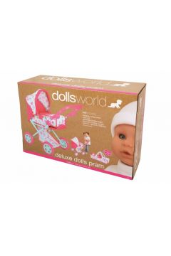 Wzek gondola dla lalek do 46 cm z nosidekiem Deluxe Dolls World