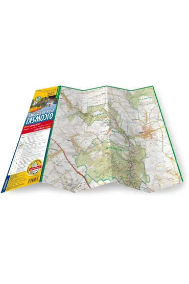Ojcowski Park Narodowy kieszonkowa laminowana mapa turystyczna 1:25 000