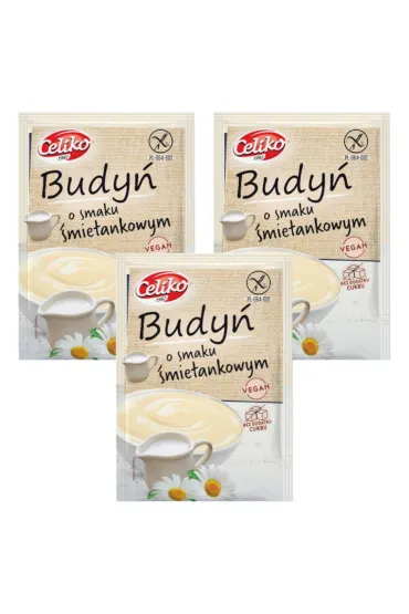 Celiko Budy� o smaku �mietankowym bezglutenowy Zestaw 3 x 40 g