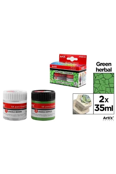 Artix Farba akrylowa ciema ziele� + �rodek do sp�ka� 2x35 2x35ml