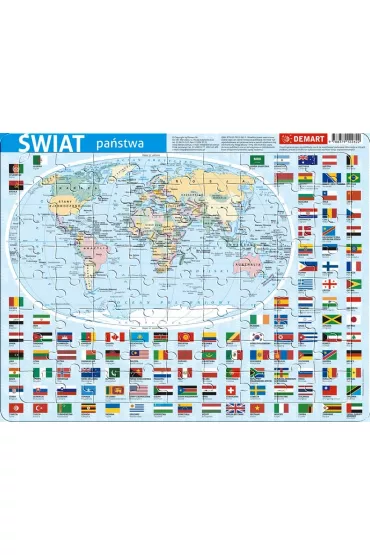 Puzzle ramkowe 72 el. �wiat administracyjna Demart