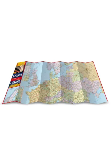 Europa laminowana mapa samochodowa 1:4 000 000