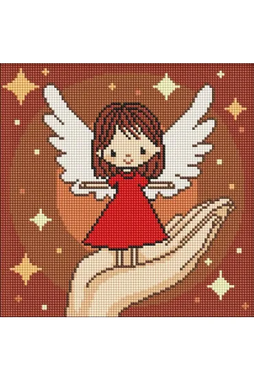 Diamentowa mozaika Kids - D�o� Dziewicy 30x30cm Ideyka