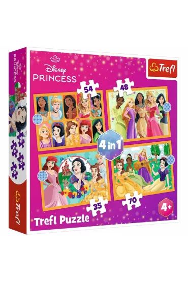 Puzzle 4w1 - Bajkowe historie (35+48+54+70 el.) Trefl