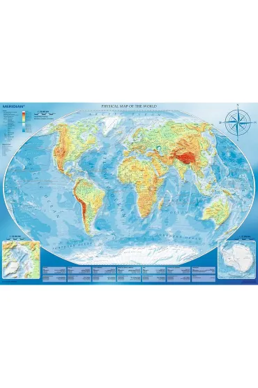 Puzzle 4000 el. Wielka mapa fizyczna �wiata Trefl