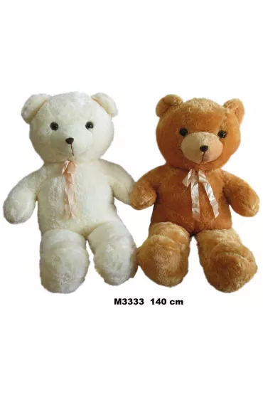 Pluszak Mi� 140cm Siedz�cy z kokard� SUN-DAY M3333