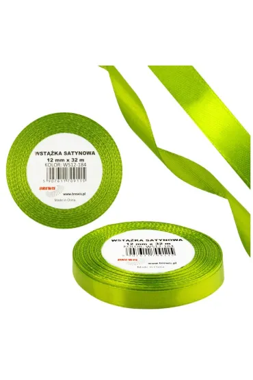 Brewis Wst��ka satynowa 12mm ziele� wiosenna 32 m