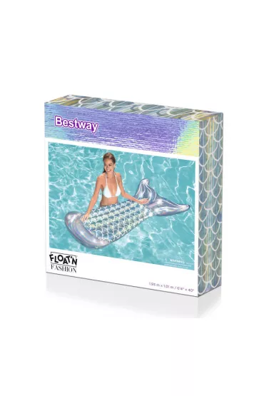 Materac opalizuj�cy syrenka 193x101 cm Bestway