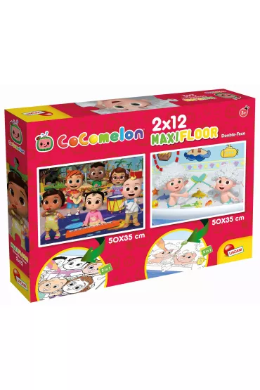 Puzzle dwustronne podogowe 2 x 12 el. Cocomelon Lisciani